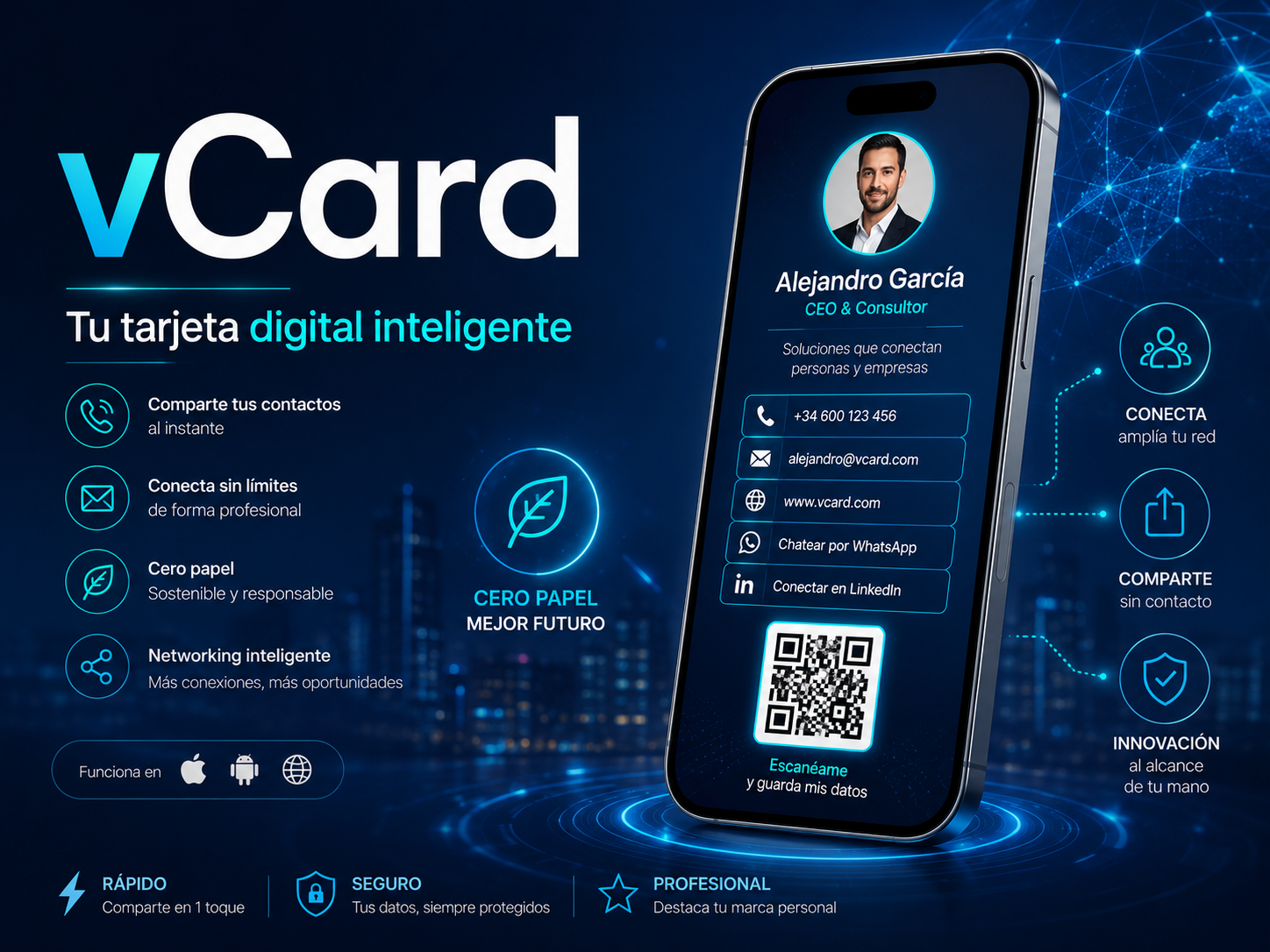 vCard — Tarjeta Digital Profesional